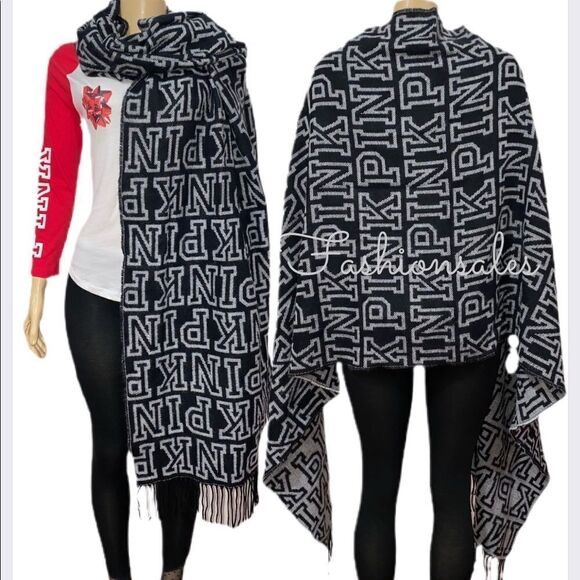 Victorias Secret PINK Cozy Blanket Large Scarf - Picture 1 of 7